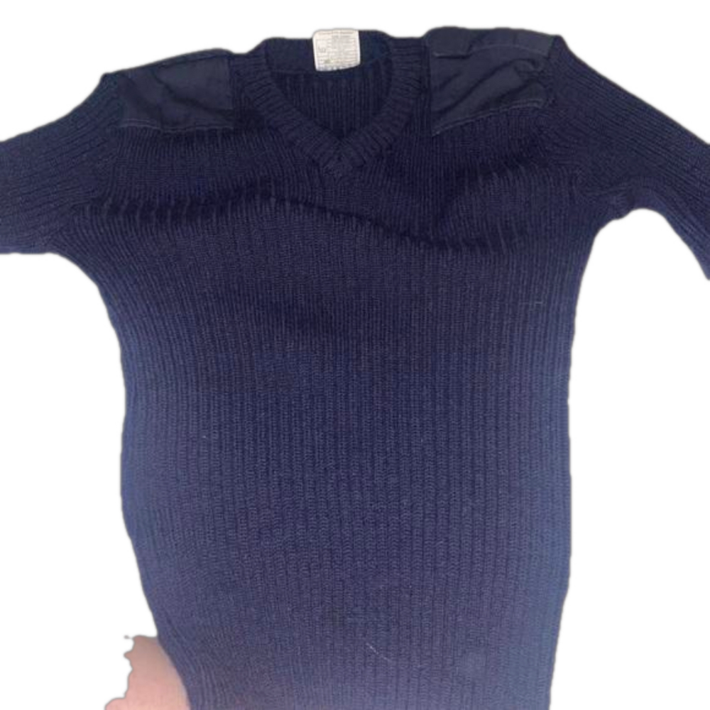 Brigade Quartermasters Navy Woolly Pully Wool Military Sweater Sz S/40 England U